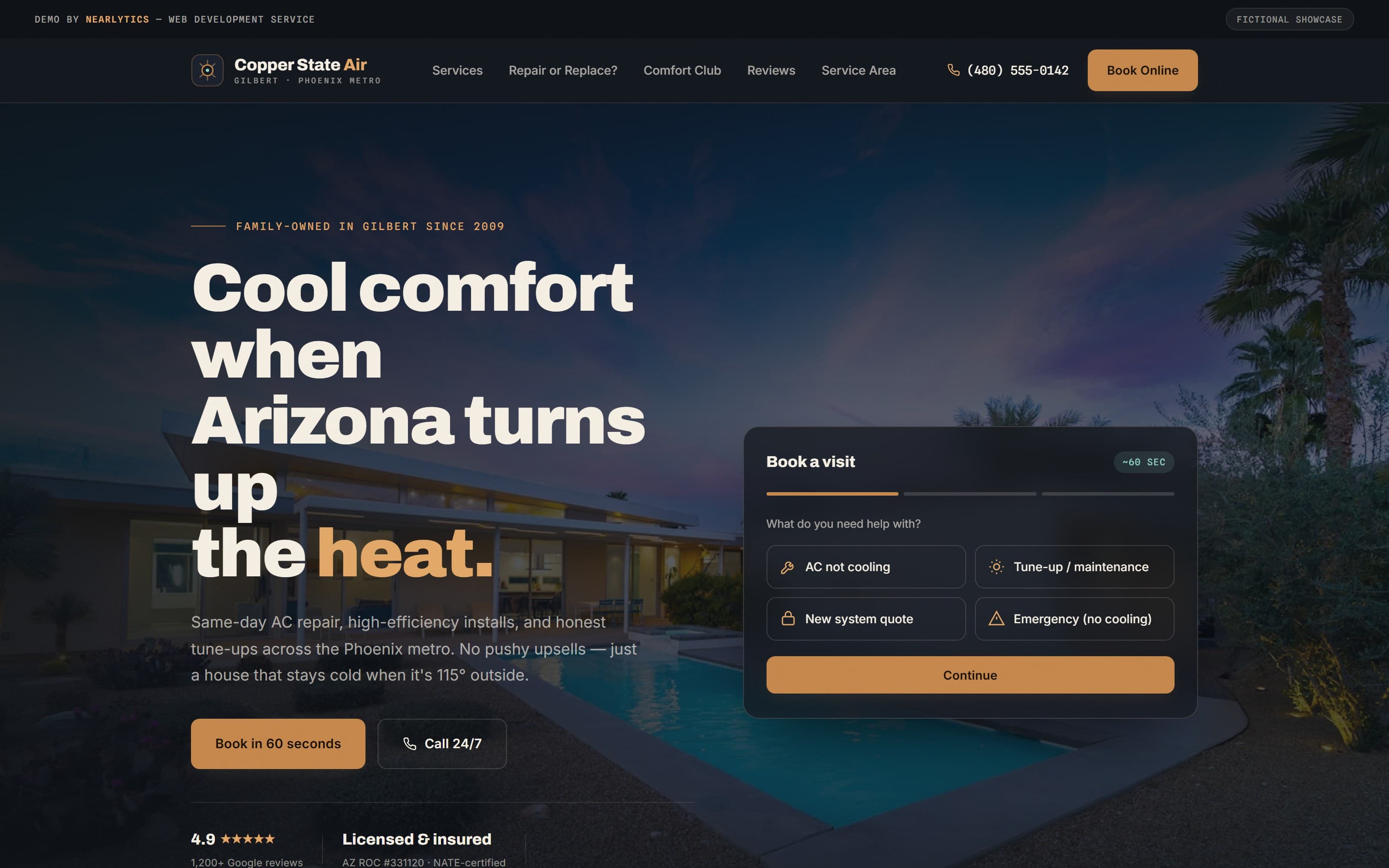 Copper State Air — hvac landing page
