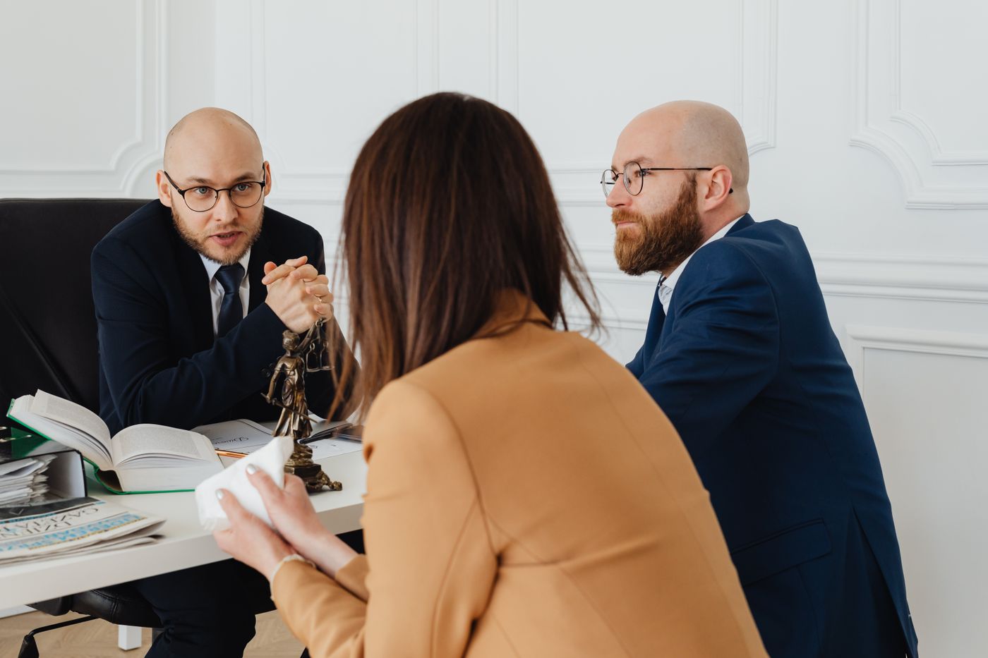 Ironwood Injury Law attorneys meeting with a client during a free consultation
