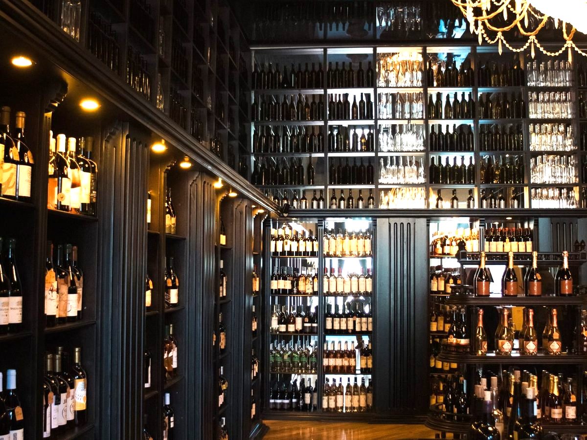 The Cellar — a bottle-lined private wine room